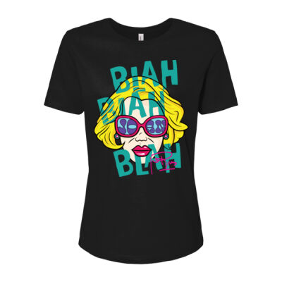 Blah Blah Blah | Women's Relaxed Jersey Short Sleeve Tee Thumbnail