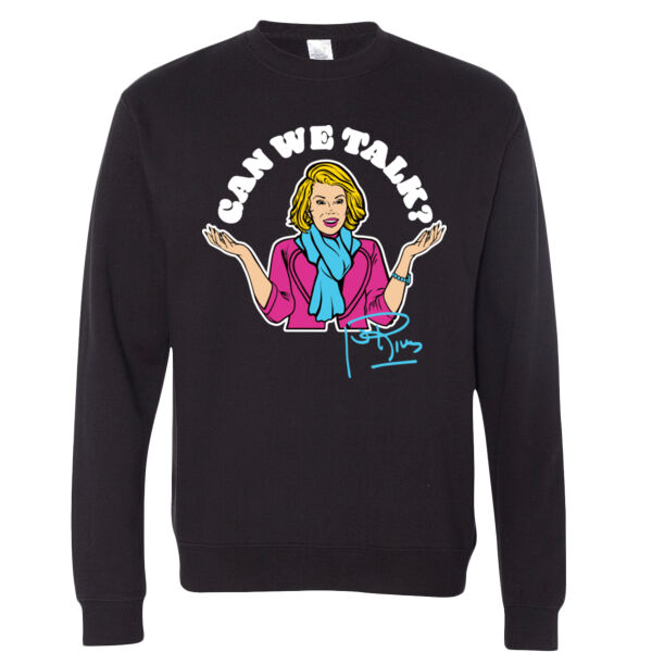 Can We Talk? | Unisex Midweight Crewneck Sweatshirt Thumbnail