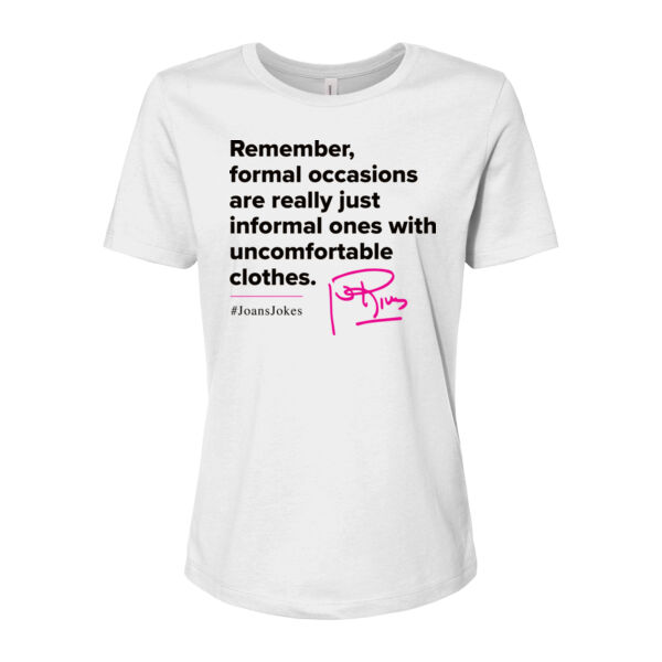 Formal Occasions | Women's Relaxed Jersey Short Sleeve Tee Thumbnail